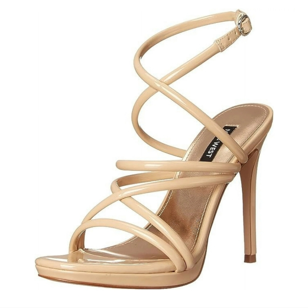Nine West Strappy Nude Heels